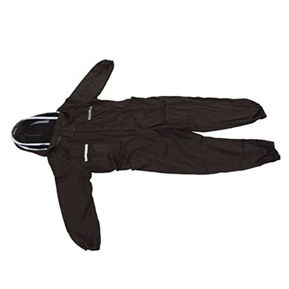 Ventilated Breathable Polyester Beekeeping Suit in Green, Full Body Protective Clothing for Men - Comfortable Fit, Prevents Bee Stings, Ideal for Swarm Commander Use