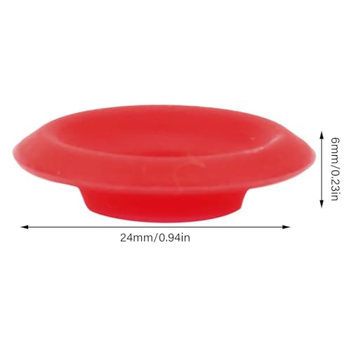 Joyzan Beer Bottle Gasket, Silicone Rubber Washer Swing Flip Top EZ Cap | Red Home Brew Bottles Seals Washer O Ring High Pressure Leakproof Seals Replacements Home Soda Sealing Use 25PCS