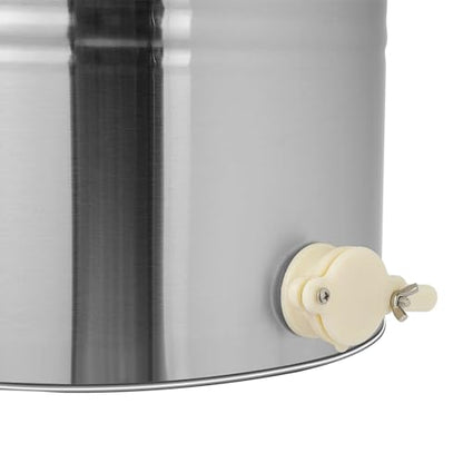 Manual Honey Extractor, 2 Frames Stainless Steel Honey Harvesting Equipment, Efficient Honeycomb Spinner Drum Separator, Apiary Extraction Tool for Store, Home, Honey Manufacturing Industry
