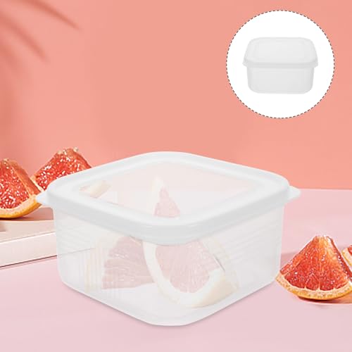 balacoo Airtight Cheese Bread Preservation Box 800ml with Lid Reusable Fruit Sealing Container Food Holder for Refrigerator Storage and Snack Keep Fresh