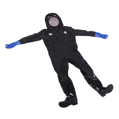CHICIRIS Bee Keeper Costumes Adult Synthetic Leather Beekeeping Suit with Clear Veil Enhanced Grip Gloves for Men 70.9 to 72.8in Height Size 43 Shoes