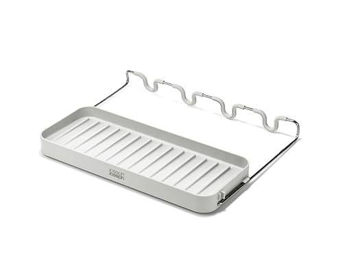 Joseph Joseph DrySmart Folding Stemmed Wine Glass Drying Rack, Space-Saving Draining Board Organizer, Made from Recycled Plastic - style: Wine Glass