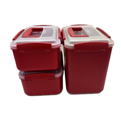 7L-1, 3.2L-2, Airtight Kimchi Container with Handle, Multi-Purpose Food Storage Box,Translucent lid container,Kimchi Fermentation container, fruit-pickle container Compatible with All Refrigerator