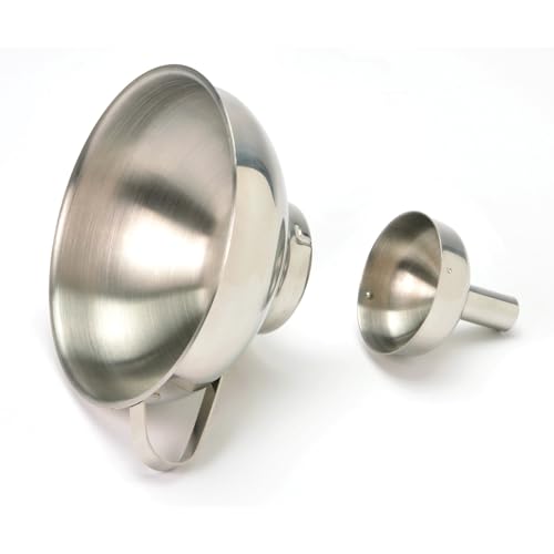 Norpro Stainless Steel Funnel with Removable Spout,Silver,5 inch