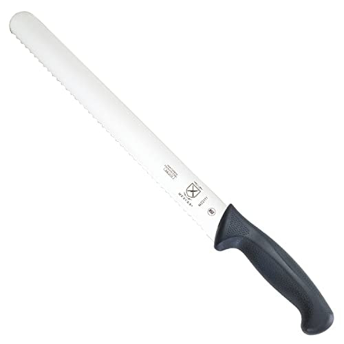 Mercer Culinary M23111 Millennia Black Handle, 11-Inch Wavy Edge, Slicer - size: 11", style: Wavy Edge Slicer
