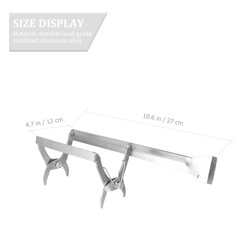 VOSAREA Beekeeping Frame Holder Beehive Frame Lifter with Integrated Scraper Metal Tool for Beekeeping Supplies for Hive Maintenance and Honeycomb Handling