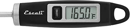 Escali DH1 Gourmet Digital Meat Thermometer with Extra Long Probe, NSF Certified, Black - color: Black