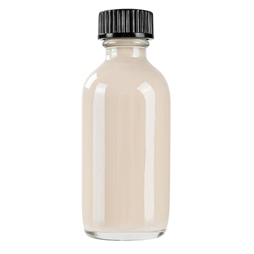 Restaurantware Vetri 2 Ounce Boston Glass Bottles, 48 Sample Bottles With Black Phenolic Caps - Dishwashable, Round, Clear Glass Bottle, For Potion, Juice, Ginger Shots, Whiskey, Liquids - color: Clear, size: 2 oz