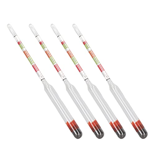 Hydrometer Wine Tester Beer Meter Triple Scale Glass Measuring Tool Kit for Home Brewing Office Restaurant 10Pcs Set