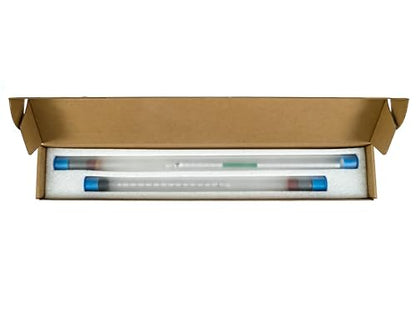 Hydrometers for Float Tanks – Measure Specific Gravity of Epsom Salt Solution Floatation Therapy MgSO4 – Dual Kit – Broad & Precision Range (1.15-1.35 & 1.24-1.30) Sensory Deprivation Rest