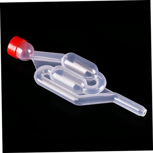 Gcroet Wine Fermentation Airlock Kit Stopper Exhaust Valve High Transparent S Shape for Brew Beer Wine Making 10PCS Red...