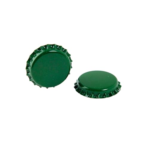 FastRack 288 Oxygen Absorbing Beer Bottle Caps | 26mm Pry-Off Green Standard Homebrew Bottle Tops for Glass Bottles | PVC-Free Beer Crown Caps for Bottling - color: Green