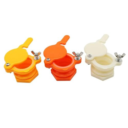 Beekeeping Supplies, 4-piece Beekeeping Honey Tap, Filling Gate Valve, Bucket, Outlet Accessories, Tools,Beekeeping Tools(Orange) - color: Orange