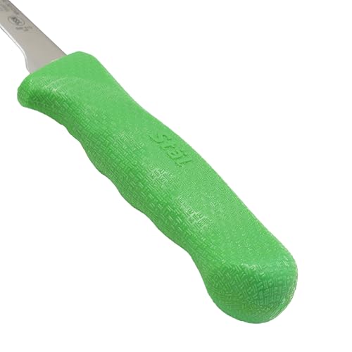 Winco 6" Commercial-Grade German Steel Boning Knife, Narrow, Green - color: Green