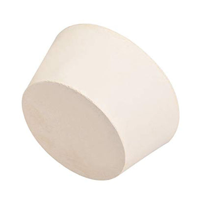 uxcell White Tapered Shaped Solid Rubber Stopper for Lab Tube Stopper Size 89-106mm 1pcs - size: 88x111x53mm