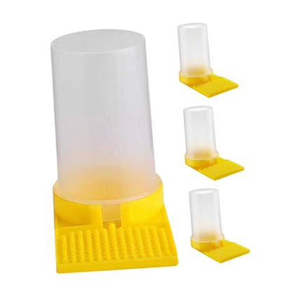 4Pcs Durable Bee Water Feeders for Garden Convenient Beehive Entrance Dispenser Cups Easy to Operate Bee Drinking Station for Beekeeping