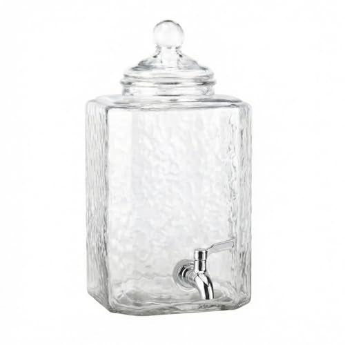 Style Setter Homestead Beverage Dispenser Cold Drink Dispenser w/ 2.5-Gallon Capacity Glass Jug, Leak Proof Acrylic Spigot Great for Parties, Weddings & More | Dispenser Set for Parties, Weddings Perfect w/ Cold Drinks, Lemonade, Cocktails, Juice – Party