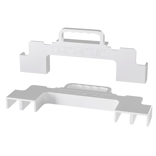 2 PCS Framing Tools, 12", 14"16" On Center Layout framing Spacing Tool, Cast Aluminum Layout Jig for Walls, Roofs, Floors, Ladders, Decks for Man.