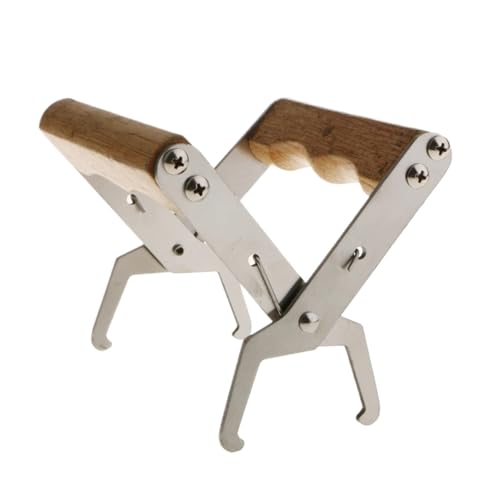 2pcs Wooden Hive Frame Grip Stainless Steel Holder Deep Lifter Beekeeper Tool for Bee Frames with Foundation