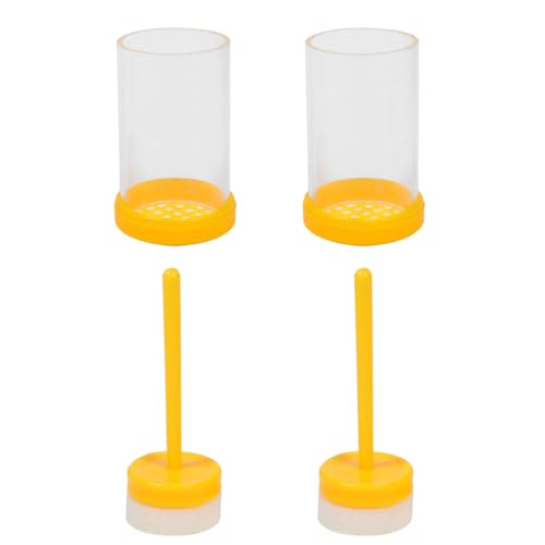 Totority 4sets Professional Bee Marking Bottles of Beekeeping Tools for Easy Queen Identification and Hive Inspection and Marker Bottles