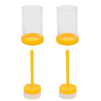Totority 4sets Professional Bee Marking Bottles of Beekeeping Tools for Easy Queen Identification and Hive Inspection and Marker Bottles