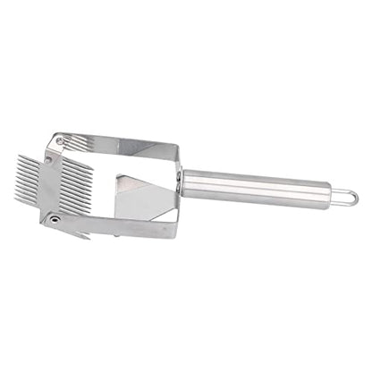 Honey Uncapping Fork Honey Cutting Fork Uncapping Scraper Double Head Scraper Comfortable Handle Beekeeping Tool for Beehive Recessed Areas Collection (Stainless Steel Handle Double Ended) - size: Stainless steel handle double ended