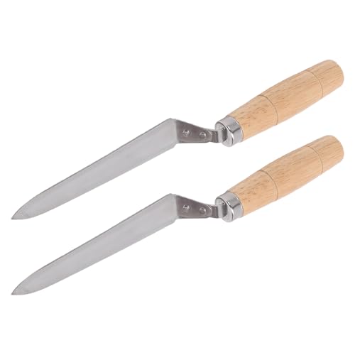 banapoy 2Pcs 26cm Honey Uncapping Knife, Ultra Thin Stainless Steel Honey Scraper, Extraction Knife, Beekeeping Equipment Bee Hand Tool for Beekeeper