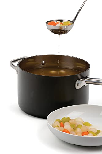 RSVP International Endurance Kitchen Collection Pierced Straining Tools, Ladle, 18/8 Stainless Steel - size: Ladle