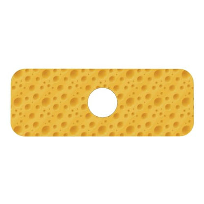 Cheese Faucet Mat For Kitchen Sink, Absorbent Countertop Protector, Quick Dry Sink Splash Guard Pad, Waterproof Draining Mat 15" X 5.5" - color: Style 6