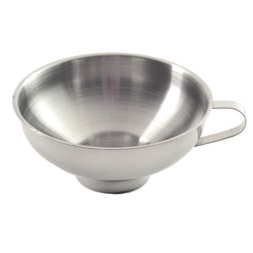 Norpro Stainless Steel Wide-Mouth Funnel w/ Handle, Silver (1 EA)