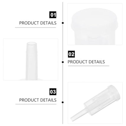 2pcs Three-piece Plastic One-way Valves for Wine Bottles, Lightweight Home Brew Accessory Airlocks, Easy to Replace, Suitable for Self-brewed Wine and Foods, for Professional
