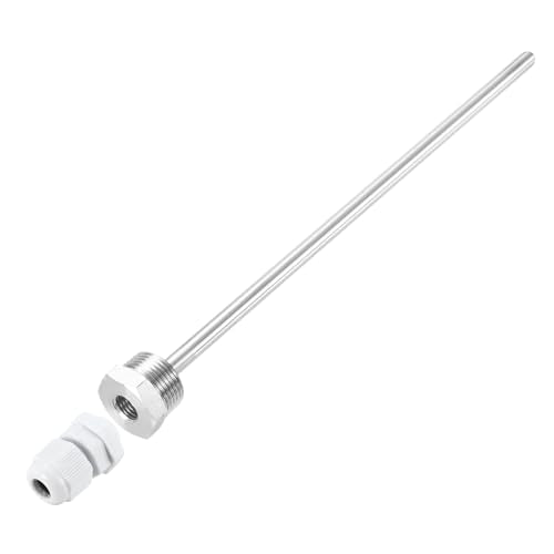 uxcell 8mm Dia G3/4 Thermowell Weldless Stainless Steel 304 with Cable Gland 250mm Length for Beer Fermenter, White - color: White, size: G3/4 x 250mm