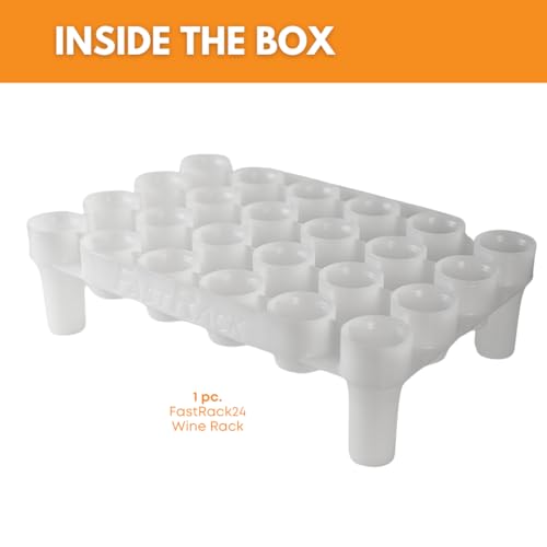 FASTFERMENT - frb1 FastFerment FRBB-24 Bottle Drying Rack, FastRack24, White - size: FastRack24 Rack