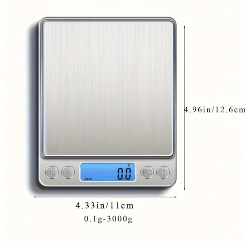 Digital Kitchen Scale- Grams and Ounces, Essential for Cooking, Baking, and Meal Prep(Battery Not Included)