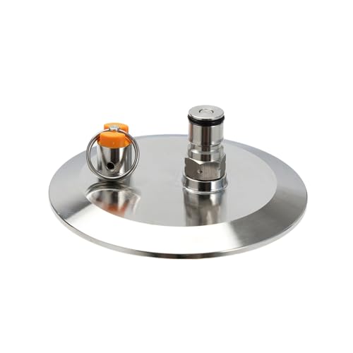 Tri Clamp 3"/4" End Cap With Gas Ball Lock Post And PRV 17 PSI Dry Hopper Homebrew Conical Fermenter joyful(3TC) - size: 3TC