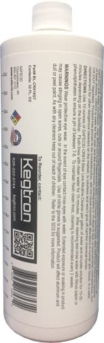Alkaline Beer Line Cleaner 32 Fl Oz - Powerful & Safe - Biodegradable Draft System Cleanser - size: 32 Fl Oz (Pack of 1)