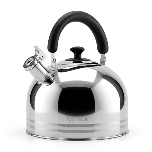 Whistling Tea Kettle for Stove Top,304 Stainless Steel Tea Kettles,6L/6.3QT Tea Kettles for Kitchen,Camping,Traveling,Portable,Fast to Boil - size: 6.3 Quarts