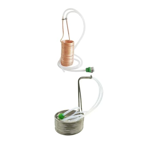 Wort Chiller Coil Stainless Steel Pipe Kitchen Supplies Restaurant Home Brewing Accessory Hotel Stainless Steel Multiple Applications(Argent) - size: Argent