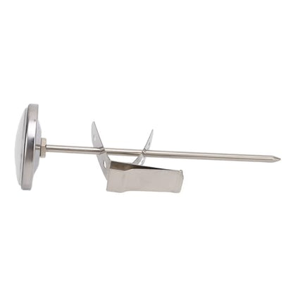 Mingzhe MILK THERMOMETER 4.6CM DIAL 12.5CM PROBE HIGH ACCURACY FAST READING POT THERMOMETER WITH BRACKET FROTHING MILK YOGURT COFFEE CHEESE MAKING