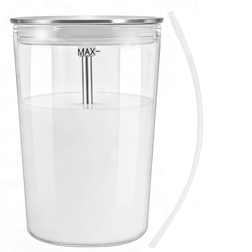 Glass Milk Container Compatible with Jura E8, S8, Z8, Z6, J6, 16.9oz | Replaceable for 72570 Milk Container ,This glass milk container is refrigerator-safe and dishwasher-safe