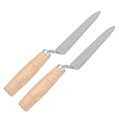 Yosoo Beehive Honey Scraper Honey Harvesting Tool Uncapping Knife Stainless Steel and Beech Wood Angled for Precise Effortless Extraction with Ultra Thin Profile for