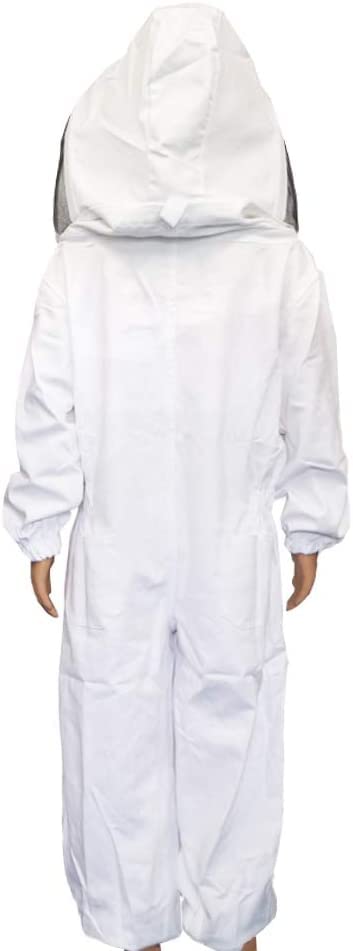 Bee Suit for Kid and Girl, Children Beekeeping Suit Beekeeper Suit with Glove &Ventilated Hood, 100% Cotton, Multi-Size Bee Outfit for Backyard for Child Bee Keeper for Christmas - size: for heights 52"~56"