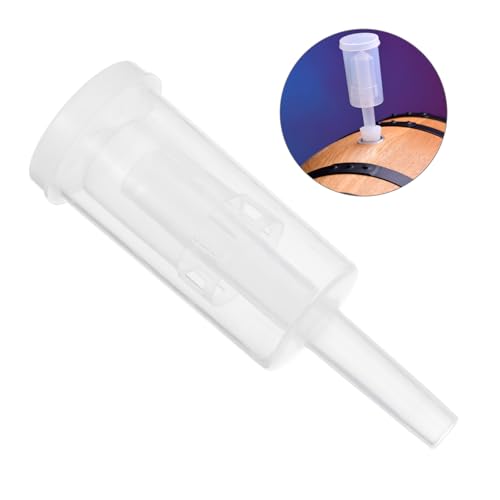 LIFKOME 2pcs Three-piece One-way Brewing Stoppers Transparent Plastic Check Valves for Wine Bottles Safe and Gas Release for Homebrewing and Food Preservation