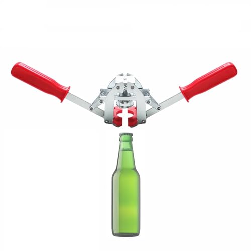 Double Lever Hand Beer Bottle Capper Machine, Manual Crown Sealer Tool,Beer Bottles Capper,for Home Brewing,Kitchens