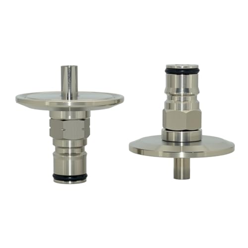 VARMHUS 1.5 Inch Tri Clamp to Ball Lock Post, SS304 Sanitary Beer Fitting 50.5mm OD Ferrule for Conical Fermenter Pressure Transfer Homebrew Kegging
