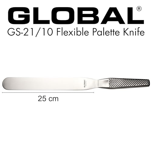 Global 10 inch Straight Spatula, Stainless Steel, GS-21/10 - size: 10-Inch