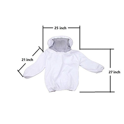 Professional Beekeeper Suit (Jacket, Pants, Gloves) Beekeeping Suit Bee Suits for Men Women - size: Adult-L