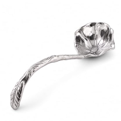 Arthur Court Magnolia Pattern Aluminum Serving Ladle - Elegant Punch/Soup Ladle for Entertaining - 12.5 Inch Long - size: 12.5 inches Magnolia