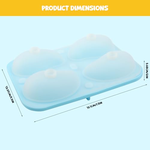1-Pack 3D Mango Molds Silicone Set with 2 Funnels, Premium Food-Grade Chocolate Molds for Mousse, Pudding, Candy & Baking Flexible & Reusable for Easy Release & Dishwasher Safe