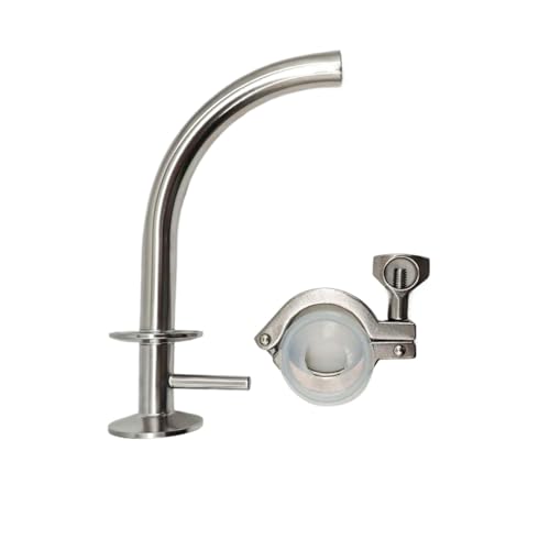 Stainless Steel 3/4" (TC50.5mm) Cloverleaf Pipetting Arm Conical Fermenter Pickup Dip Tube Home Brew Fitting Accessories(B) - color: B